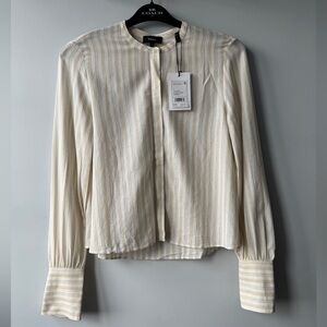 NWT Theory Corded Texture Blouse - Size P (00-0)